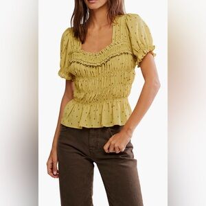 Adore you Blouse NWOT crushed rosemary combo